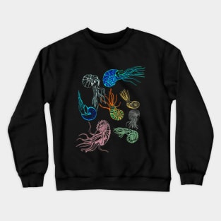 Ammonites at Night Crewneck Sweatshirt